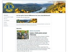 Tablet Screenshot of lions-club-mittelmosel.de